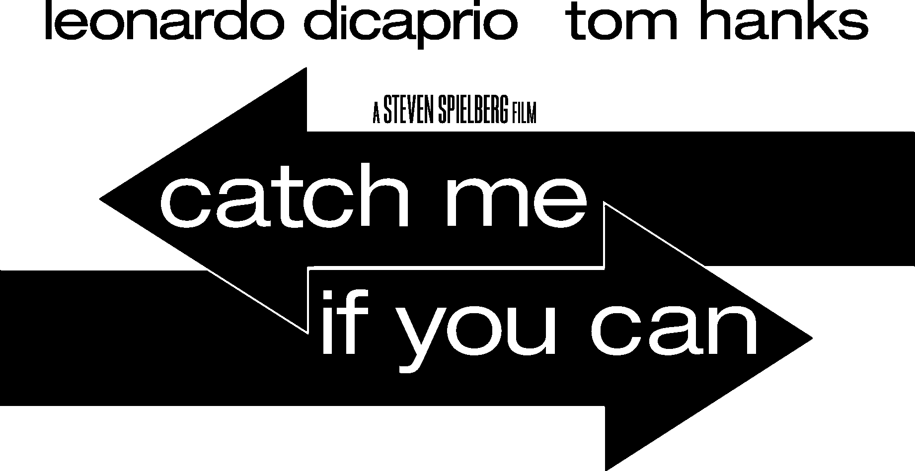 Catch Me If You Can Black Logo Vector Logo